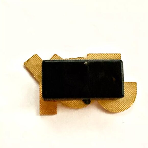 Vintage Christmas JOY Wreath Holly Tie Tac Lapel Pin Brooch Enamel Red Green - Picture 4 of 12